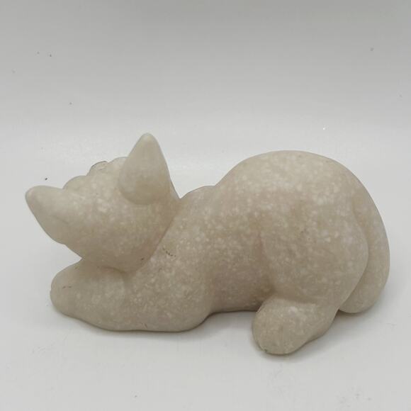 Vintage Quarry Critters Clyde and Cameron the Cats Stone Figurines Second Nature - Picture 7 of 9